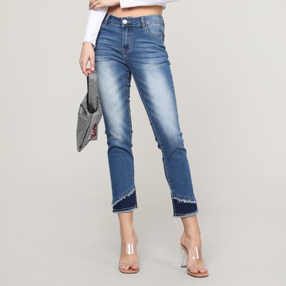 Panel Hem Jeans